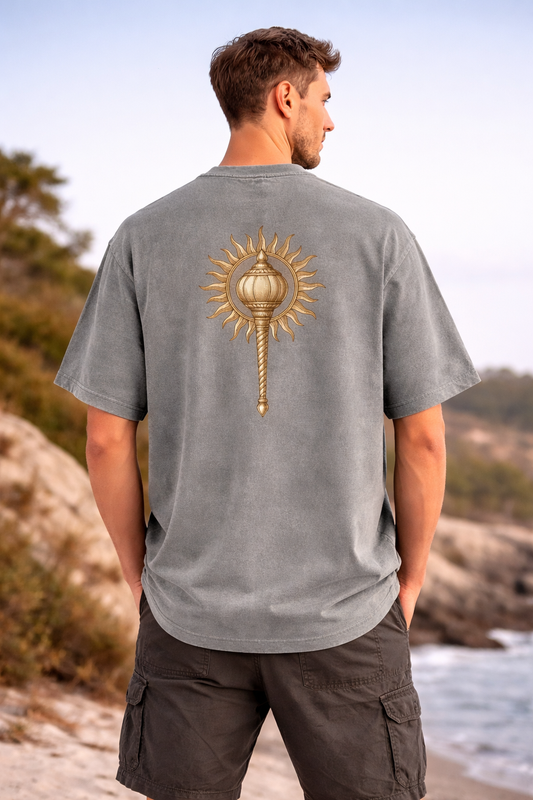 Golden Gada Back Print Oversized T-Shirt