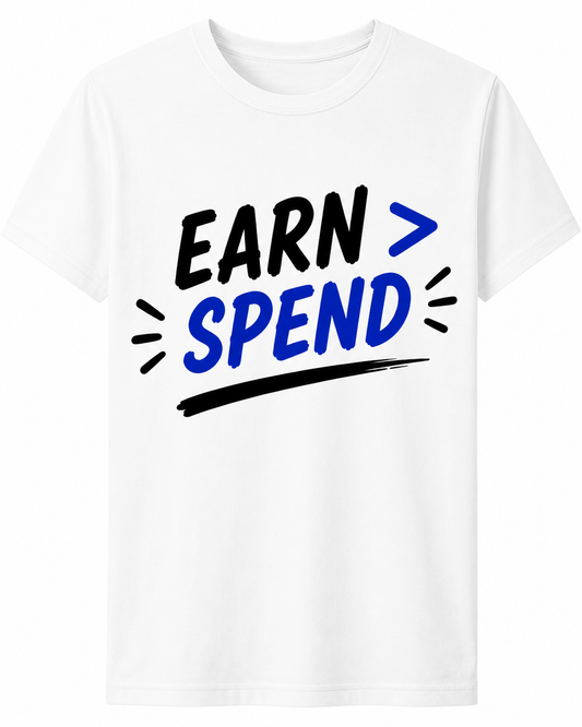 Earn > Spend | Cotton T-Shirt