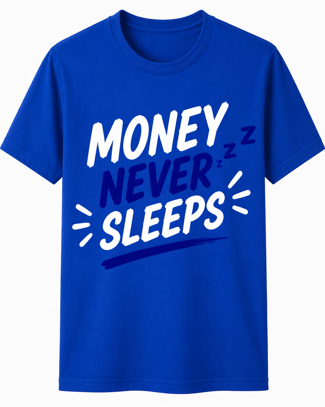 Money Never Sleeps | Cotton T-Shirt